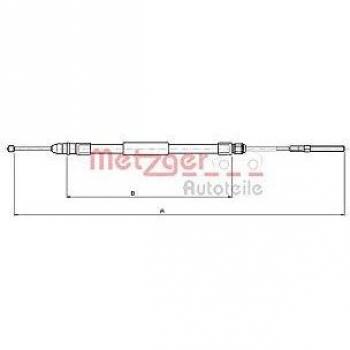 Cable de freno de mano Metzger trasero derecho BMW E46 y Touring