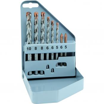 Alpen 9084085 Estuche de Brocas de cerámica/Cristal, 8 Piezas