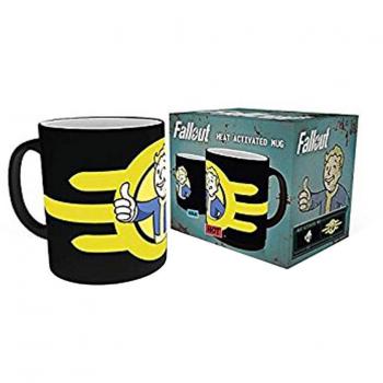 GB eye MGH0029 LTD, Fallout 4, Vault Boy, Taza cambiadora de calor, madera, variada, 15 x 10 x 9 cm