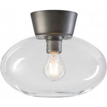 Lámpara de techo BULLO en metal y gris oxidado, diámetro 27 cm, E27