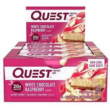 Quest Nutrition Quest Bar Protein - 12 x 60 gr White Chocolate Raspberry
