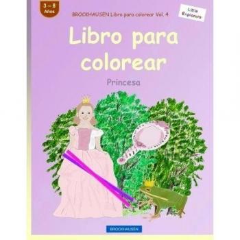 BROCKHAUSEN Libro para colorear Vol. 4 - Libro para colorear: Princesa: Volume 4