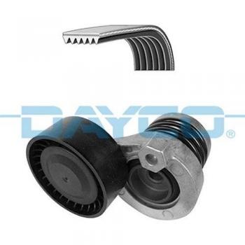 DAYCO Juego de correas auxiliares KPV224 para RENAULT: Mégane, Kangoo, Clio, Captur, Scénic, Kadjar, Talisman, Fluence - incluye correas trapeciales poli