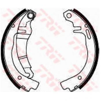 Juego de zapatas de freno TRW GS8144 para Opel Kadett B y C, incluye kit de garnituras