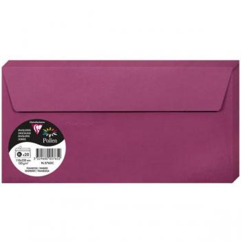 Clairefontaine 5765 °C Raspberry 20 sobres 110 x 220 mm 120 G unidades