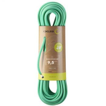 Cuerda de Escalada Edelrid Eagle Lite Eco Dry 9,5 mm - Verde, Resistente al Agua y Ecológica