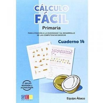 Cálculo fácil 5º primaria Cuaderno 14/ Editorial Geu/ mejora la capacidad de Cálculo/ Recomendado Como Apoyo/ con actividades sencillas