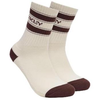 Calcetines Oakley B1B Icon (3 Piezas) Color Blanco, Talla M, Diseño Clásico
