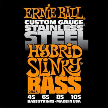 Ernie Ball Stainless Steel Hybrid Slinky Bass Set, .045 - .105