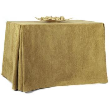 Rioma 110 Falda para Mesa Camilla, Tejido 100% Poliéster, Champan, 110 x 65 x 75 cm