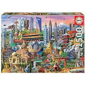Educa - Símbolos de Asia Puzzle, 1500 Piezas, Multicolor