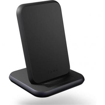 Zens Cargador Inalámbrico Función Stand USB-C 10W PD Aluminio Negro