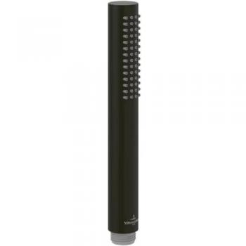 Ducha de mano Villeroy & Boch Verve Showers, 25mm, 1 chorro, con protección anti-retorno, negro mate