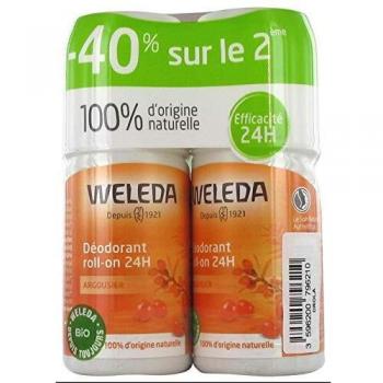 Weleda Sea Buckthorn 24h Roll-On Deodorant - Pack of 2 x 50ml