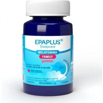 EPAPLUS Sueño Melatonina Family 50 Gummies. Sabor Frambuesa