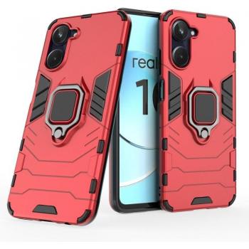 Funda Magnética Con Anillo Para Móvil Realme 10 4G - Carcasa Magnética con Anillo Imán Antigolpes Resistente Rígida Dura con Soporte, Tecnología de Absorción de Golpes