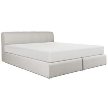 Conjunto Boxspring Completo con Cabecero, Somier con Luces LED y Colchón - 160 x 200 cm - Tela Gris - OTARU de YSMÉE