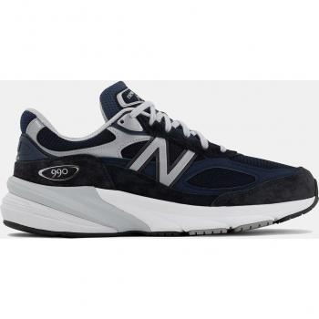 New Balance 990v6 Women's Casual Sneakers Made in USA - Navy/White, Suede/Mesh