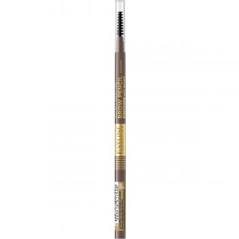 Eveline Cosmetics Lápiz para Cejas Micro Precise 2en1 Resistente al Agua Tono 02 Soft Brown 4 g