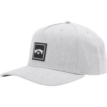 Billabong Stacked Snapback Adjustable Hat for Men Gray Black