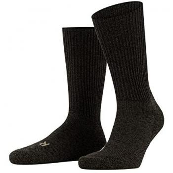 Falke Walkie Ergo Unisex Merino Wool Socks - Dark Brown, Size 11-12 (UK)