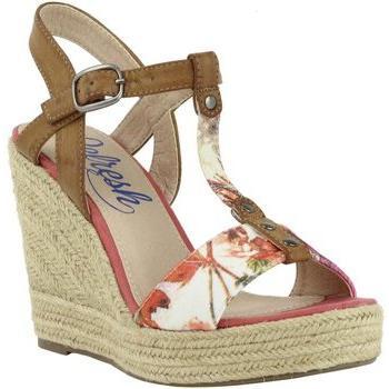 Alpargatas de cuña para mujer Refresh 61853 TEX CORAL