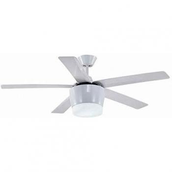 Ventilador blanco de 132 cm BALI con luz y mando a distancia, Fabrilamp.