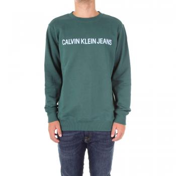 Calvin Klein - Sudadera Institutonial Logo - 181013 J30J307758 372 - Verde, L, Large