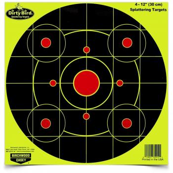 Birchwood Casey Dirty Bird Chartreuse Bull's-Eye Target