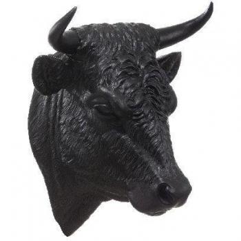 Esculturas de cabeza de Toro del artista Ottmar Horl, Negra