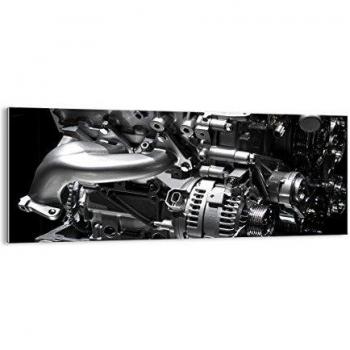 Cuadro sobre vidrio - Impresiones sobre Vidrio - Motor modos construcción - 100x40cm - Decoracion de Pared - Impresión en Vidrio - Cuadro en vidrio - Cuadro de Cristal - GAB100x40-1395