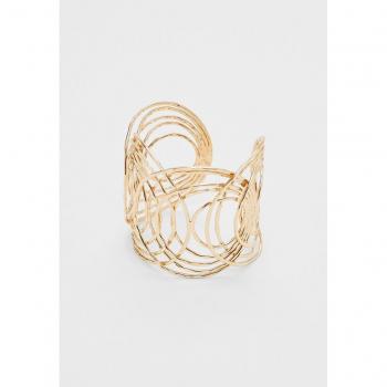 Gold Rigid Wavy Bracelet OS