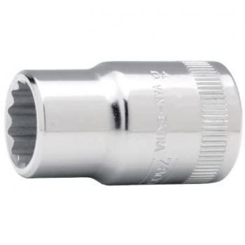 Llave Vaso Bahco SB7800DM-22, tipo de herramienta manual, fabricada en acero al cromo vanadio, con un acabado pulido y cromado para mayor durabilidad y resistencia a la corrosión, diseño de
