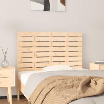 Cabecero de cama de pared madera maciza de pino 106x3x63 cm vidaXL - Marrón