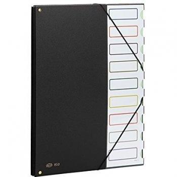 Pardo 85001 - Carpeta clasificadora con 9 departamentos, 365 x 275 mm