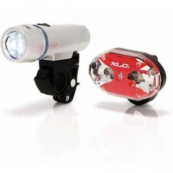 Luz delantera y trasera XLC BEAMER 5 Leds