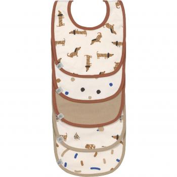 Pack 5 Baberos Lässig Little Mateys Bebé Royal Blue