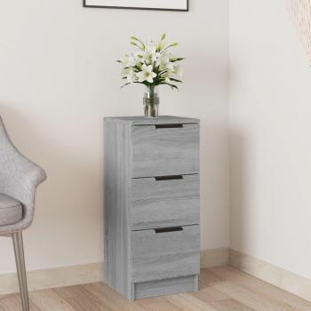 Aparador de madera contrachapada gris Sonoma 30x30x70 cm, Mueble de Almacenaje de Salón, Armarios con Puertas, Cajón de Madera, Buffet para salón Moderno, Armario Aux