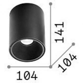 Downlight LED Integrado Redondo Nitro 2350Lm 3000K Negro Mate