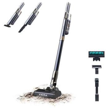Aspiradora Escoba Ligera Sin Cable Cecotec Scoba 3000, Motor Digital Brushless 210W, Succión 20kPa, Autonomía 40 Minutos, Modos Eco y Turbo