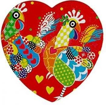 Maxwell & Williams Love Hearts Chicken Dance 10cm Ceramic Coaster