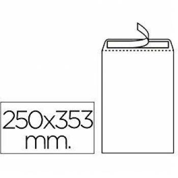 Sobre N10 Blanco Folio Prolongado 250 X 353mm Tira De Silicona Caja De 250 Unidades