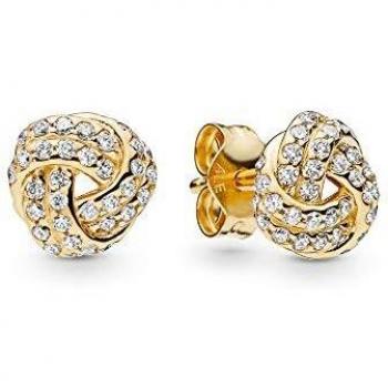 Pandora Pendientes de botón Mujer vermeil - 260696CZ