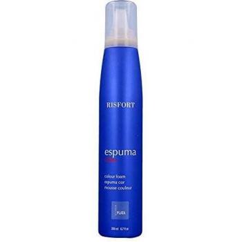 Risfort, Negro, Espuma Color Plata 200 ml