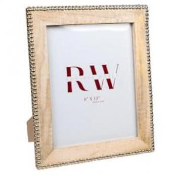 Marco de Fotos Romimex Blanco Madera de Mango MDF 2 x 25 x 20 cm