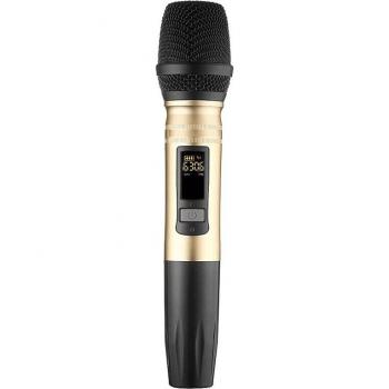 Sistema de Micrófono Inalámbrico UHF Ux2 con Micrófono de Mano LED y Receptor USB Portátil para KTV, DJ, Amplificación de Voz y Grabación