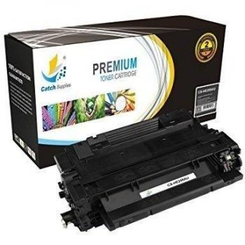 CatchSupplies reemplazo CE255A Cartucho de tóner Negro para la serie HP 55A | 6.000 rendimiento | compatible con la impresora HP LaserJet P3011, P3015, P3016, MFP M525, MFP M521DN
