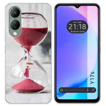 Funda de Silicona para Vivo Y17s con Diseño de Reloj y Dibujos