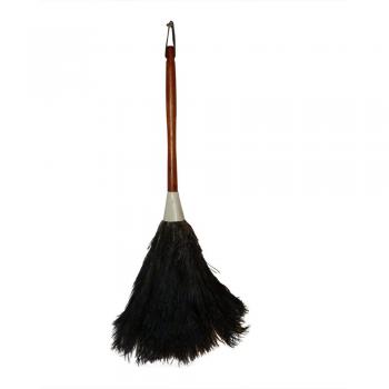 Plumero de plumas de avestruz, 50 cm, color negro