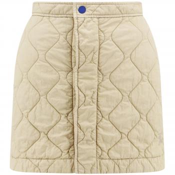 Burberry Women's Nylon Skirt in Beige | Size 8 | Short Quilted Design